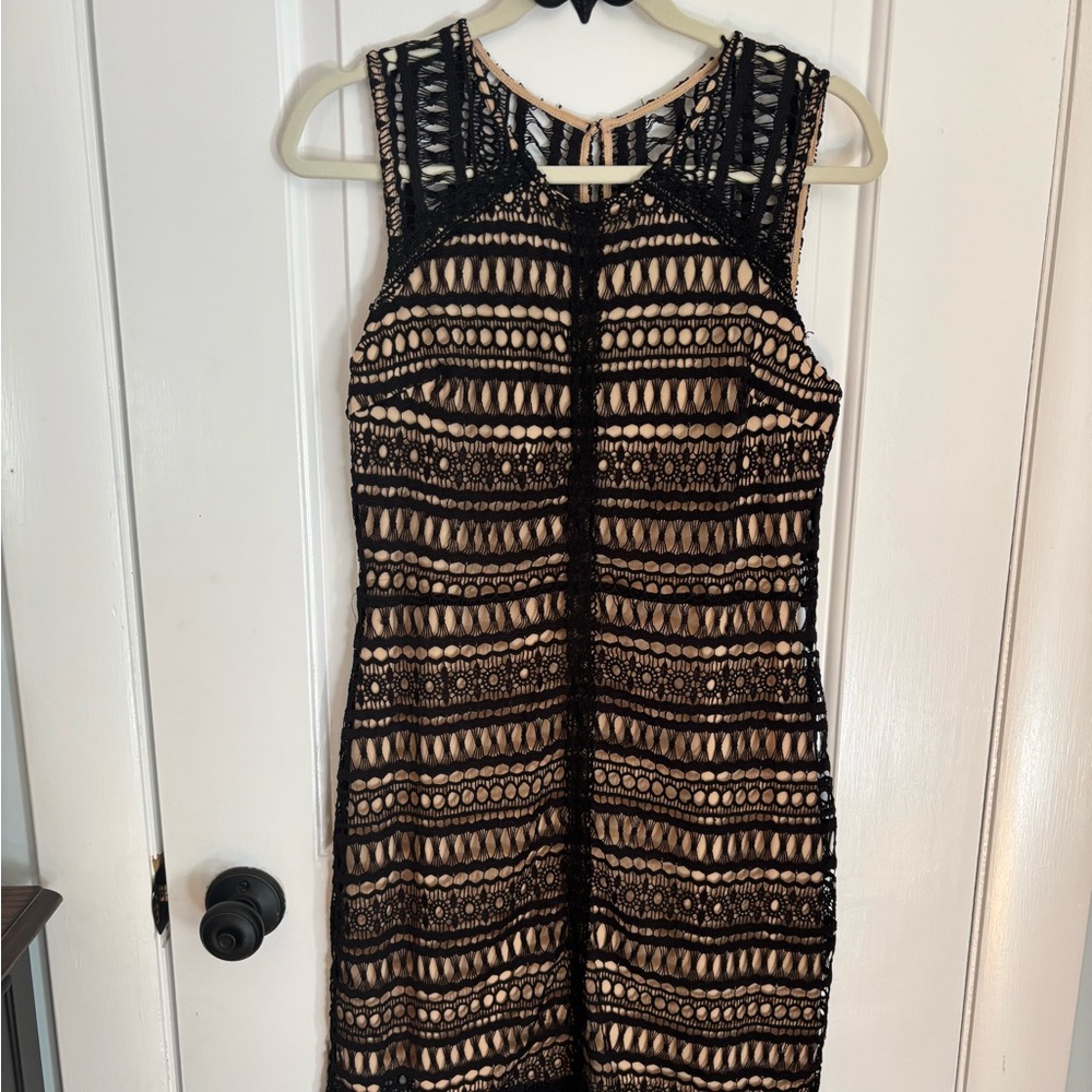 Francesca’s Black Lace Dress